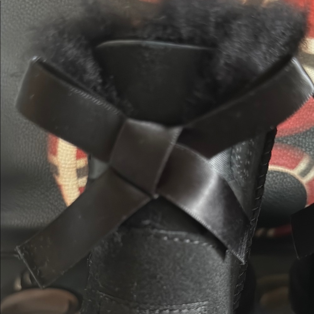 UGG Kids Black Boots - Picture 4 of 7